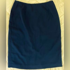 Dark Navy Blue Pencil Skirt
